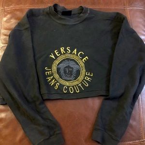 Vintage Versace Cropped Sweatshirt
